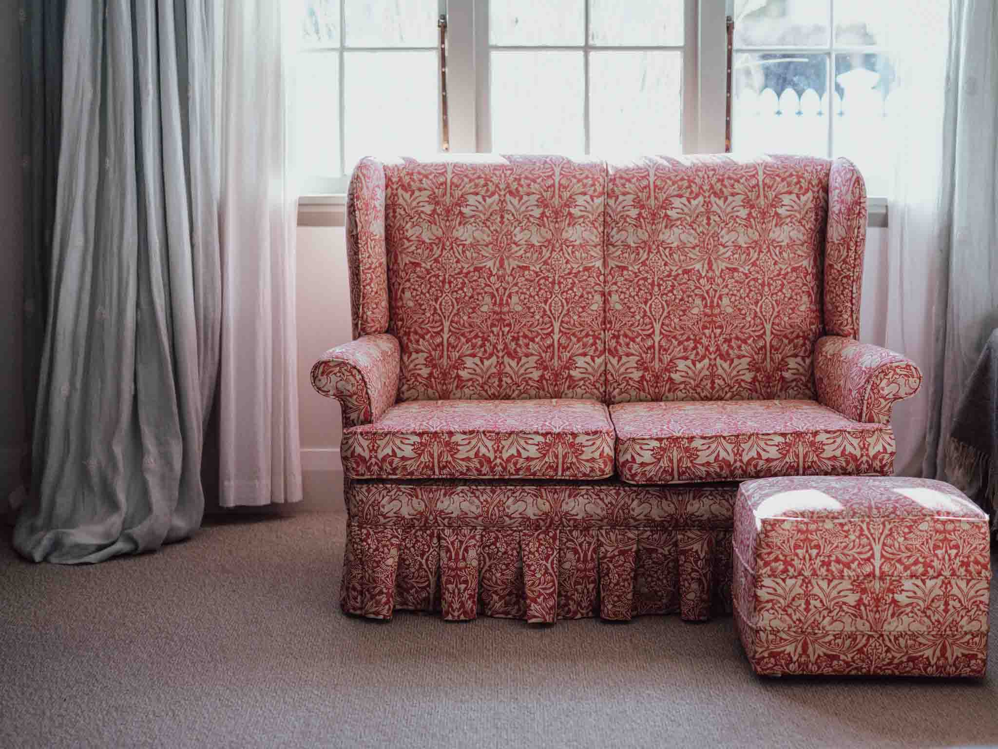 Morris & Co Brother Rabbit Sofa & Matching Ottoman