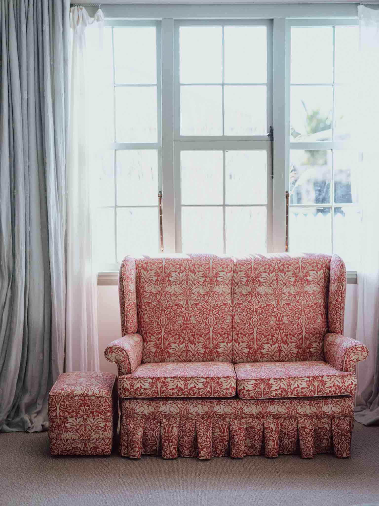 Morris & Co Brother Rabbit Sofa & Matching Ottoman