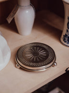 Silver Plated Footed Sunburst Dish
