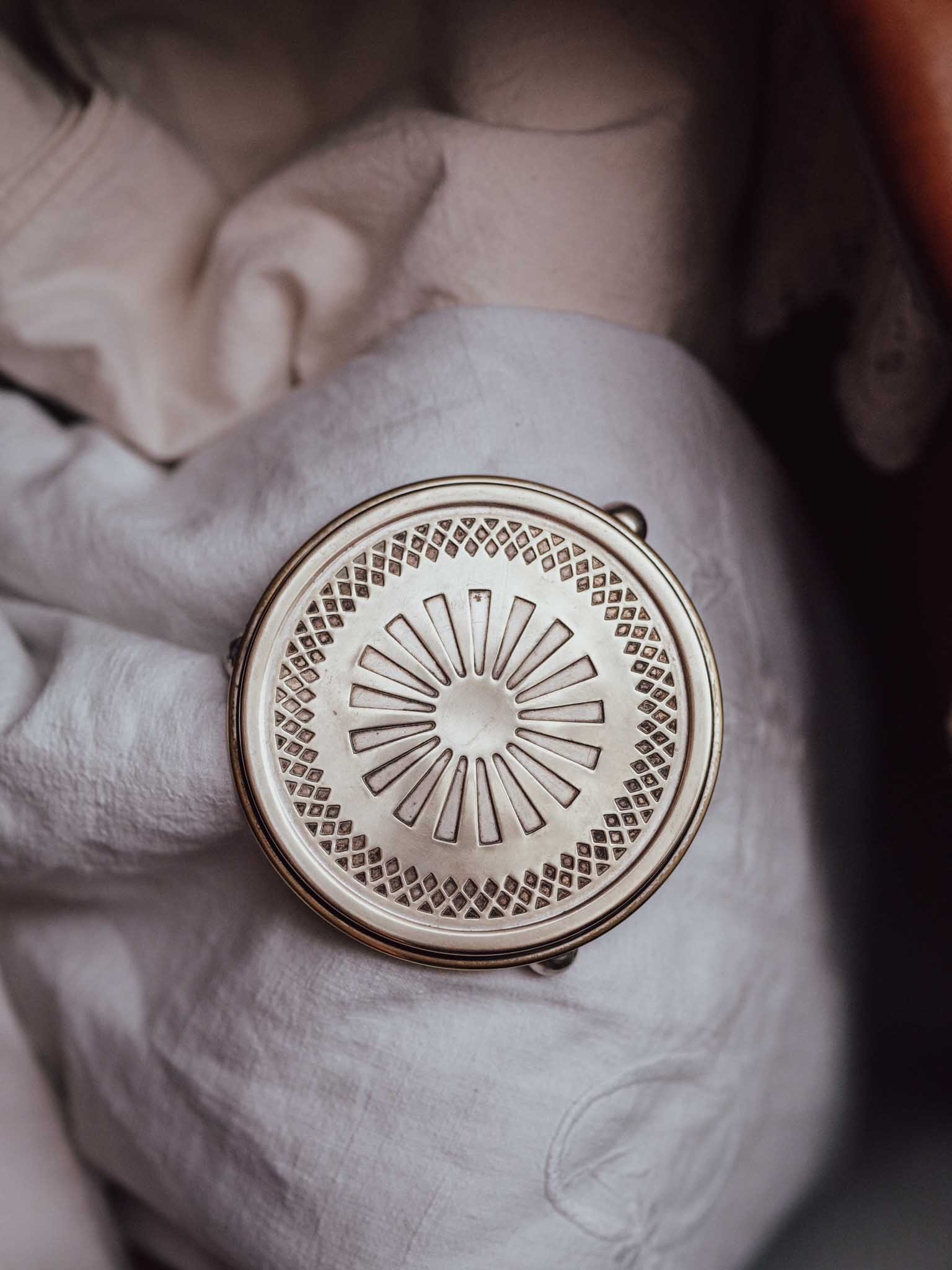 Silver Plated Footed Sunburst Dish