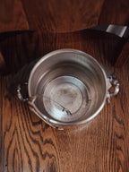 Silver Plated Champagne Bucket with Ice Tongs