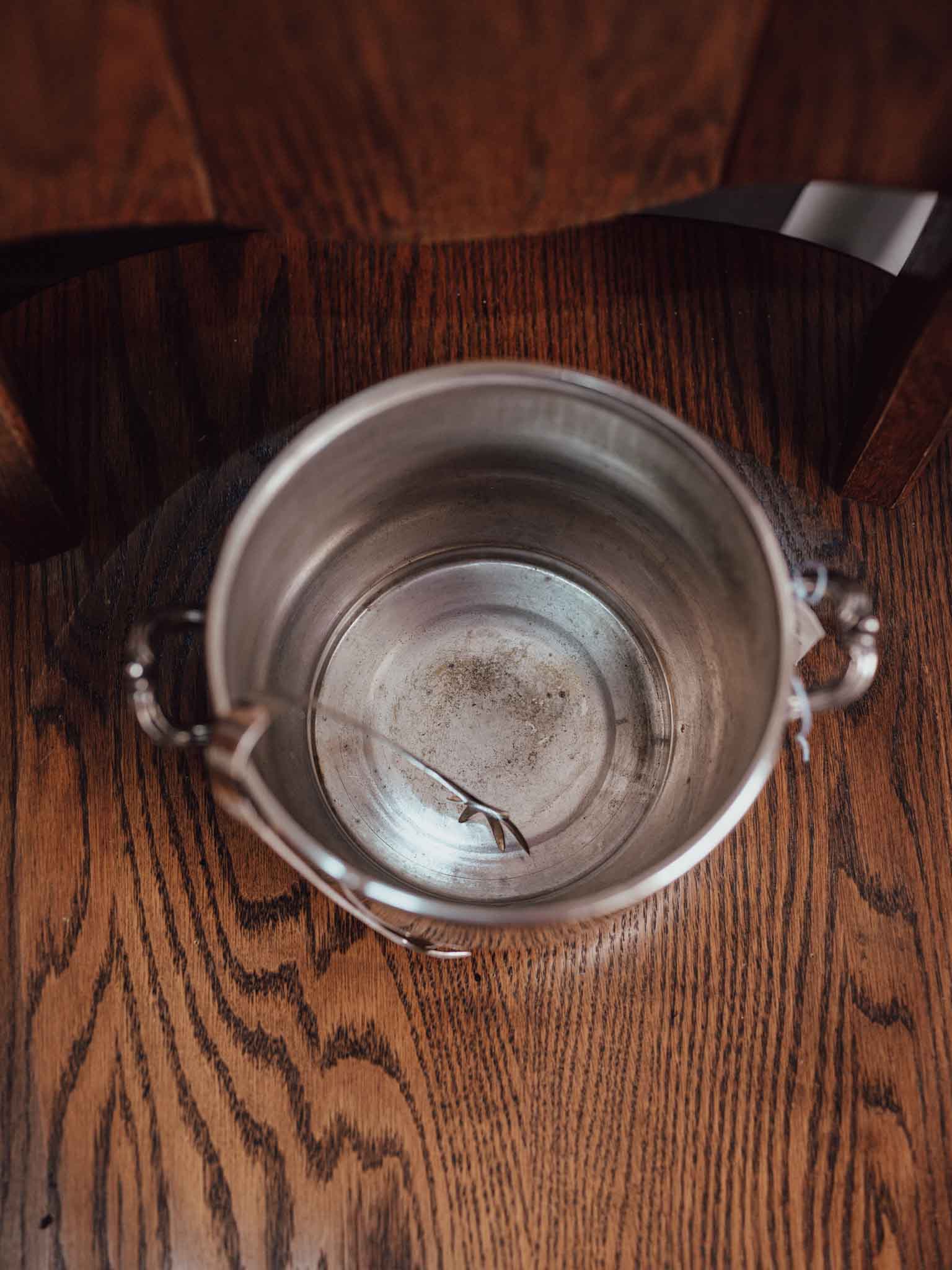 Silver Plated Champagne Bucket with Ice Tongs