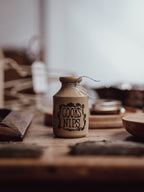 Vintage Stoneware Cook's Nips Jar
