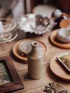 Antique Salt-Glazed Stoneware Bottle