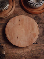 Vintage Hand Turned Wooden Breadboard