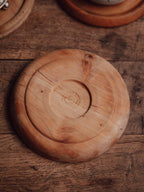 Vintage Hand Turned Wooden Breadboard