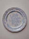 Asiatic Pheasants Blue Transferware Plate 1 of 2