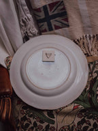 Asiatic Pheasants Blue Transferware Plate 1 of 2