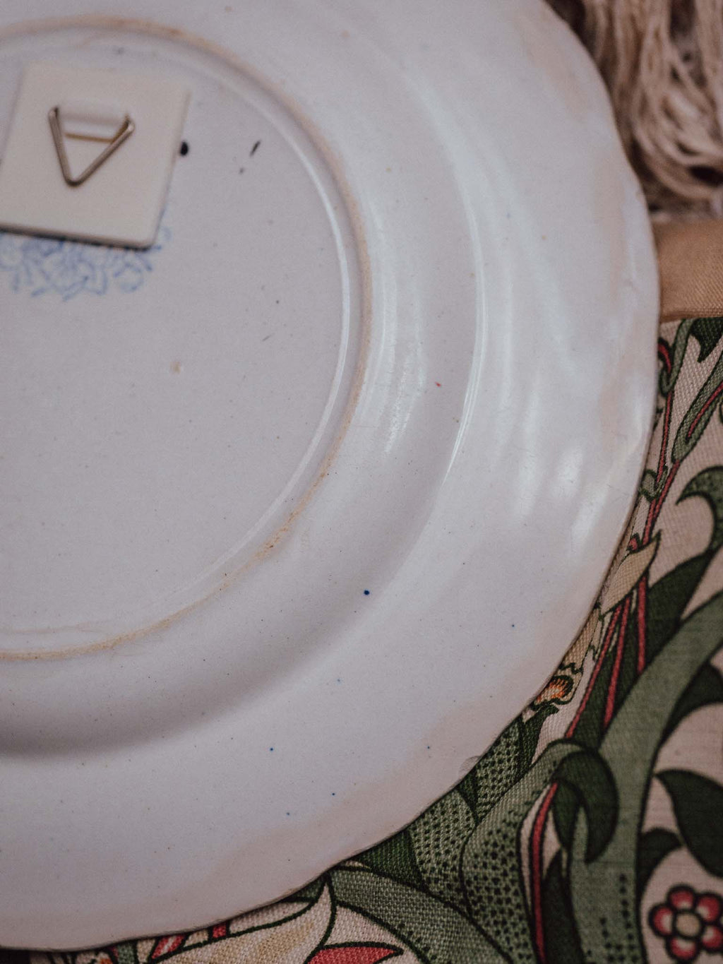 Asiatic Pheasants Blue Transferware Plate 1 of 2