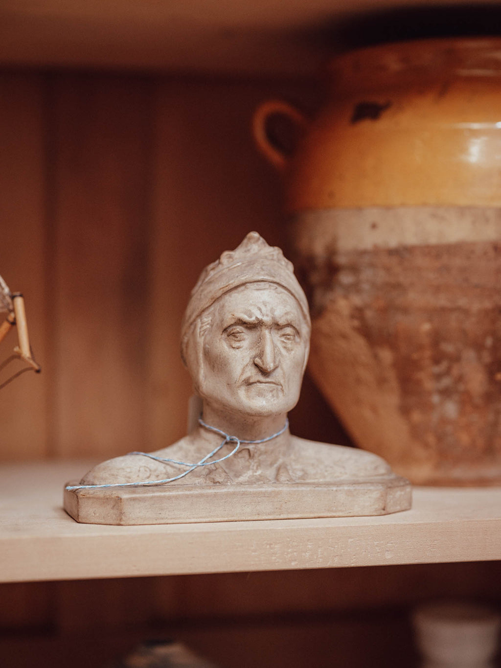Italian Plaster Bust of Dante Alighieri