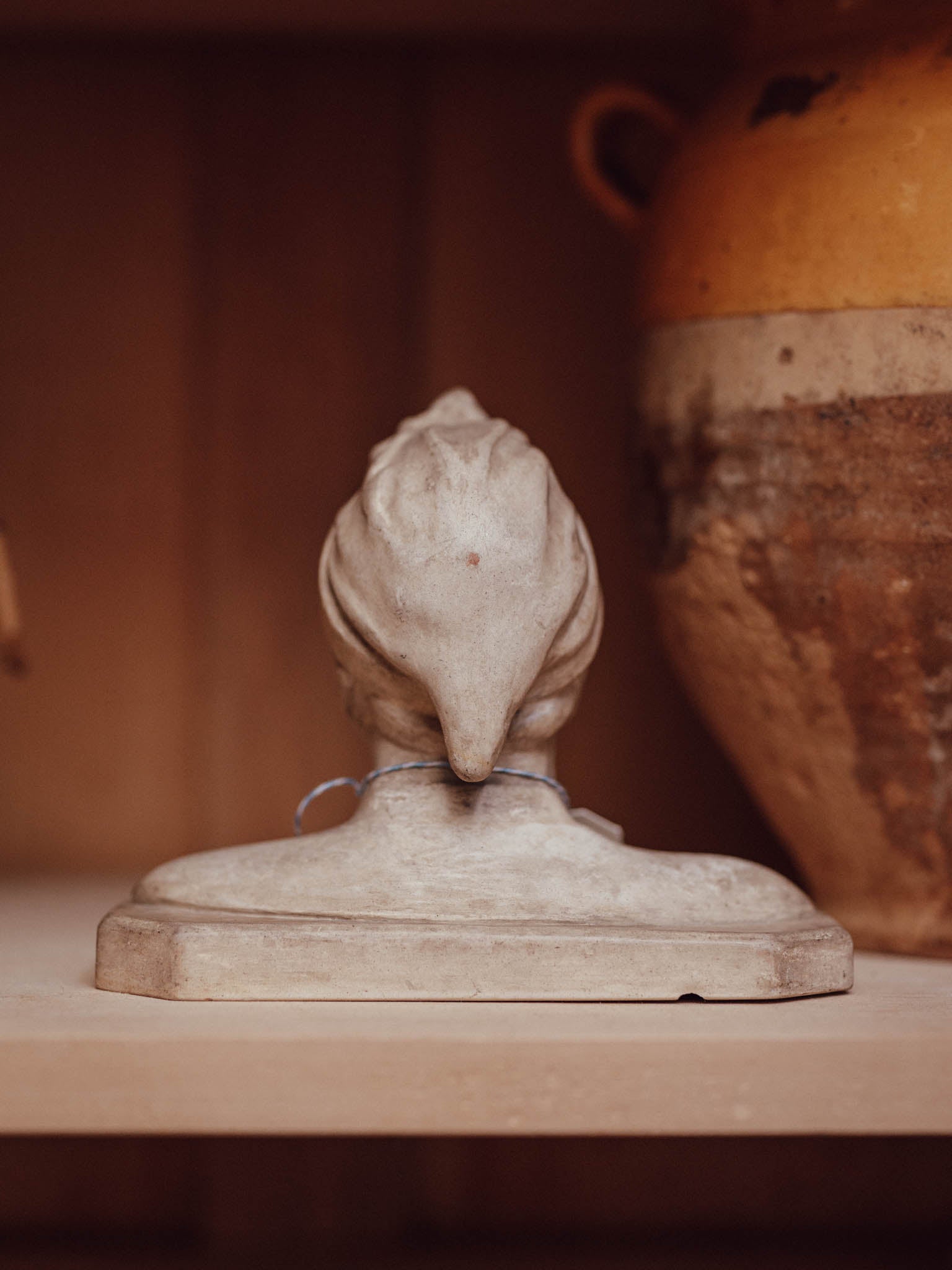 Italian Plaster Bust of Dante Alighieri