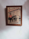 Framed ‘Cycles Aluminium’ Vintage Cycling Print