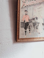 Framed ‘Cycles Aluminium’ Vintage Cycling Print