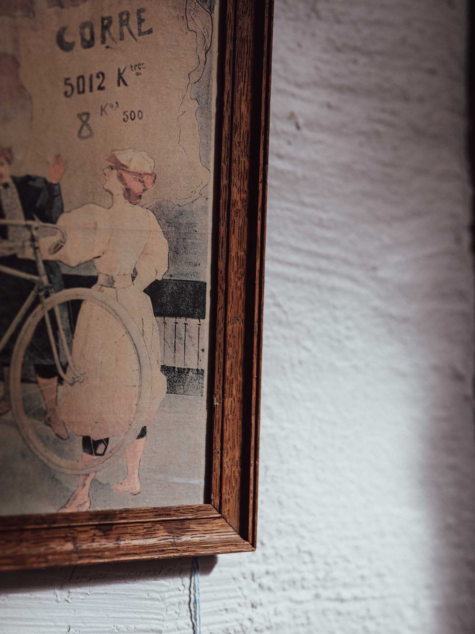 Framed ‘Cycles Aluminium’ Vintage Cycling Print