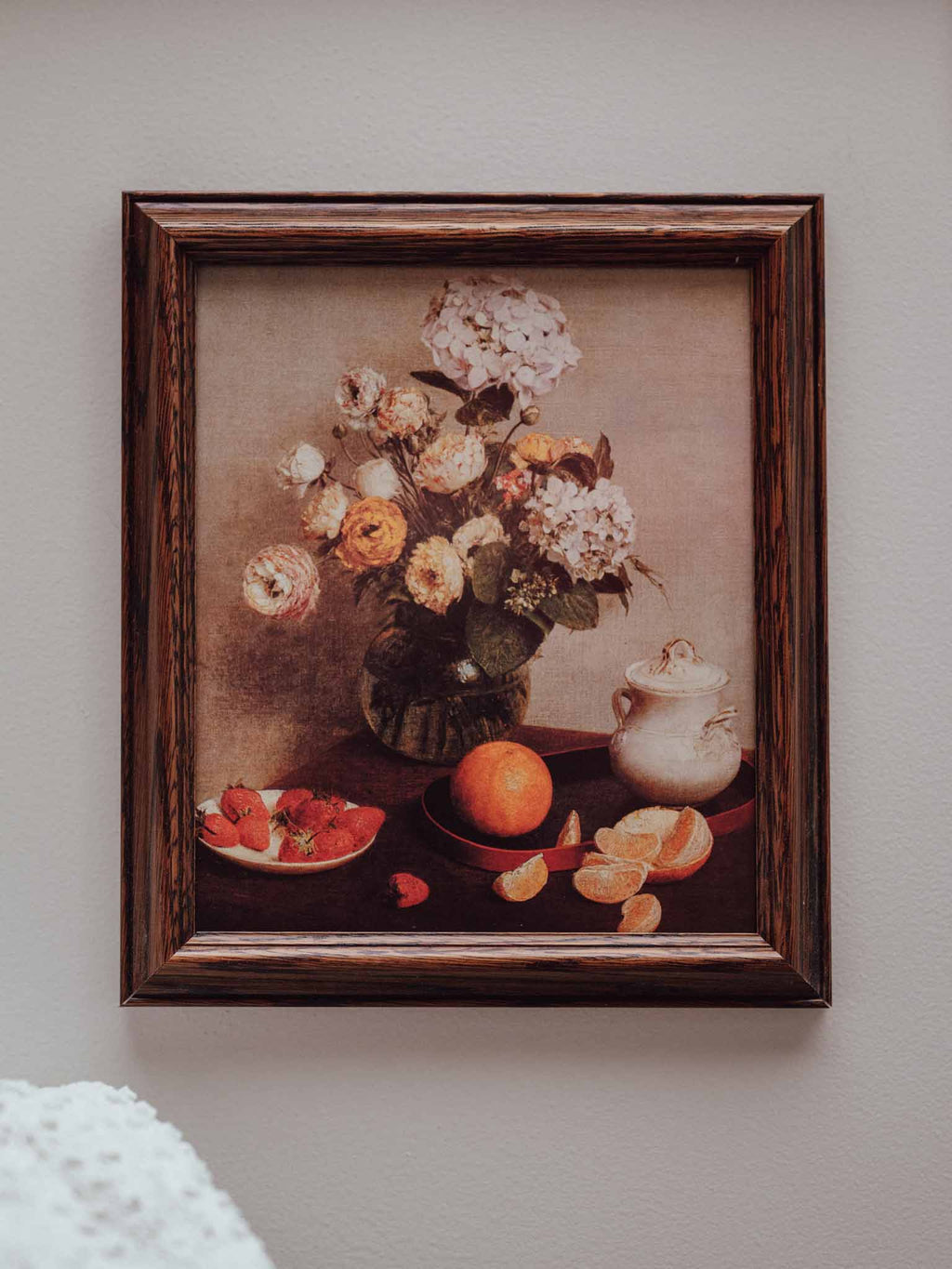 Henri Fantin-Latour Still Life Vase Of Hydrangeas And Ranunculus Framed Print