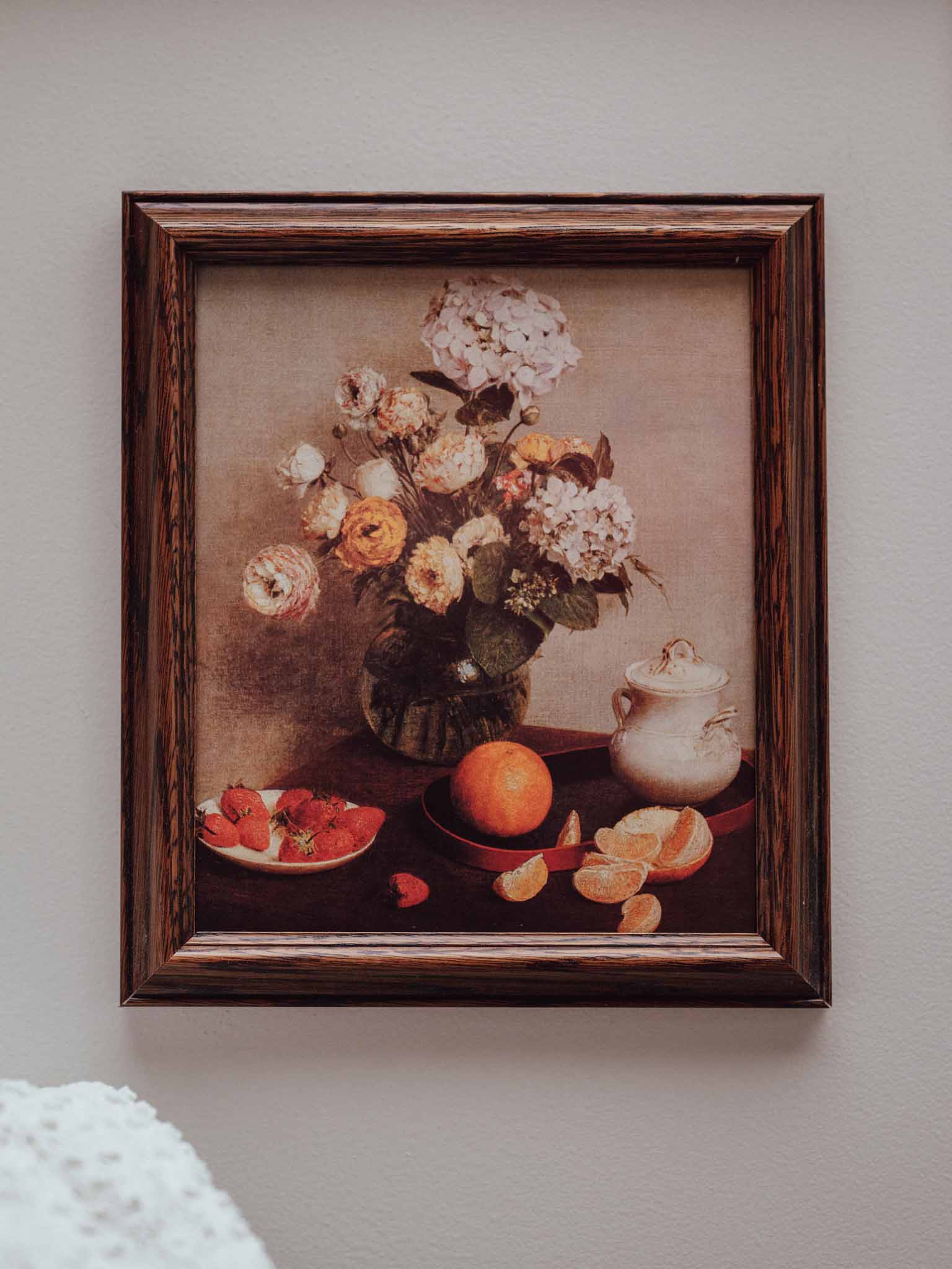Henri Fantin-Latour Still Life Vase Of Hydrangeas And Ranunculus Framed Print