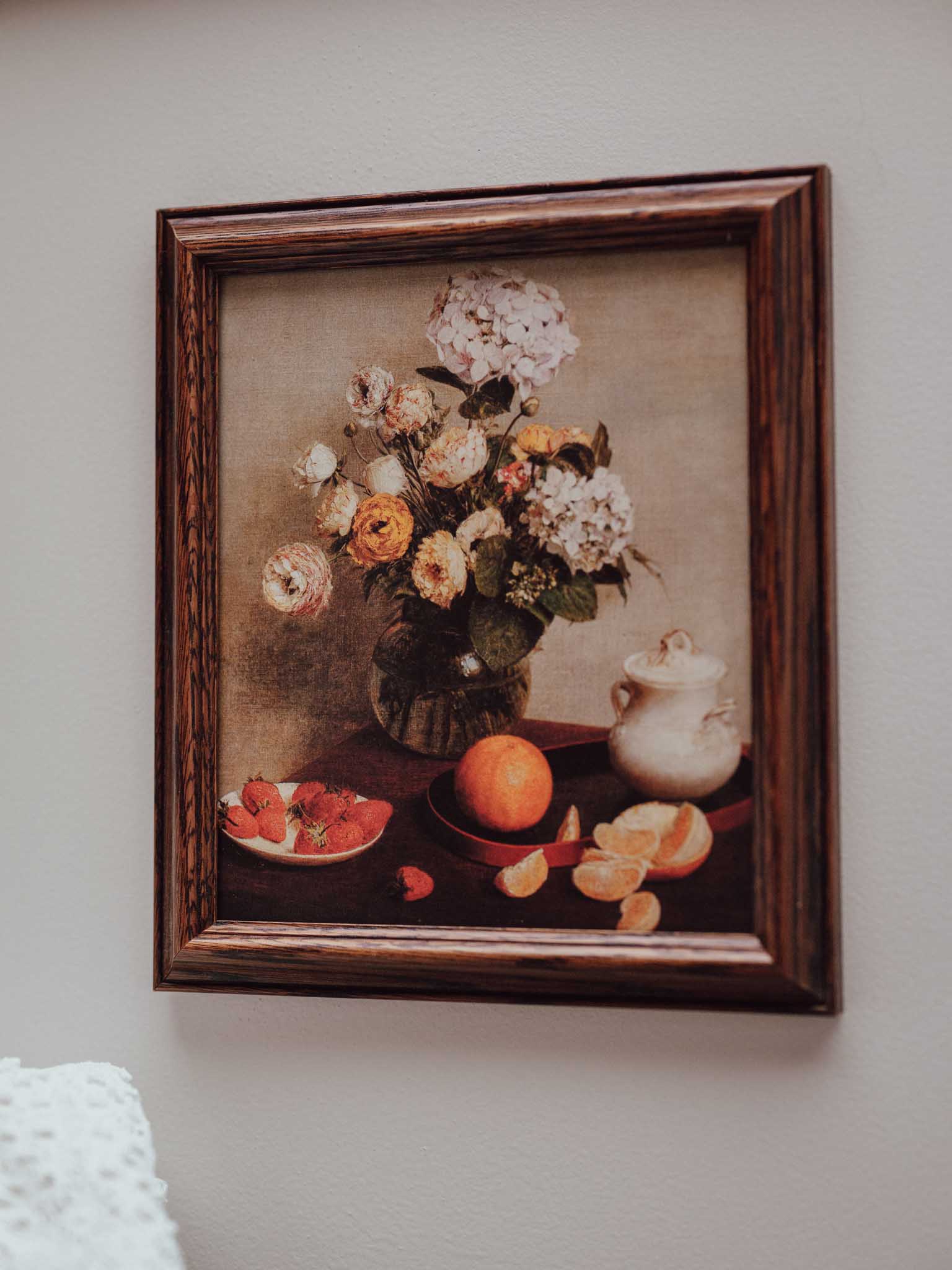 Henri Fantin-Latour Still Life Vase Of Hydrangeas And Ranunculus Framed Print