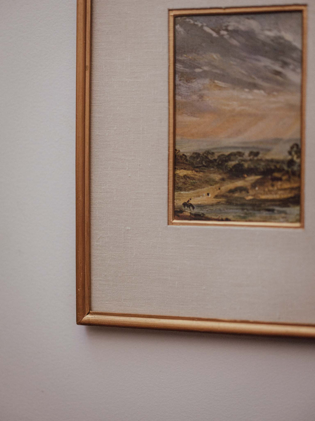 Framed Constable Branch Hill Pond Print in Vintage Gilt Frame