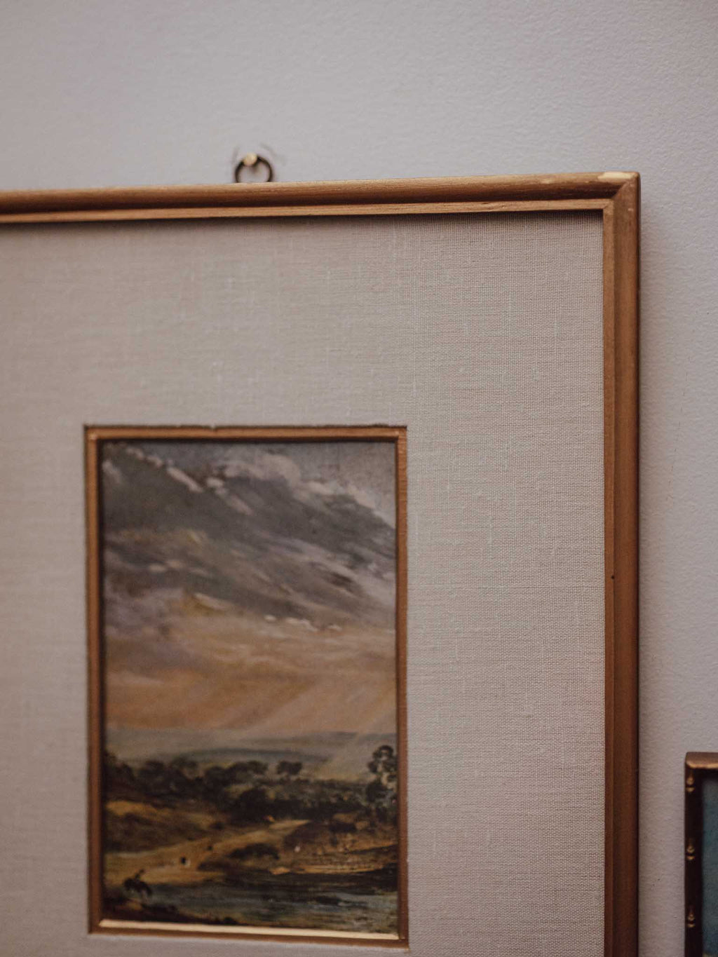 Framed Constable Branch Hill Pond Print in Vintage Gilt Frame