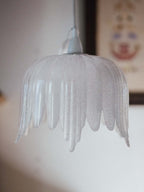 Swedish Vintage Textured Glass Pendant Shade