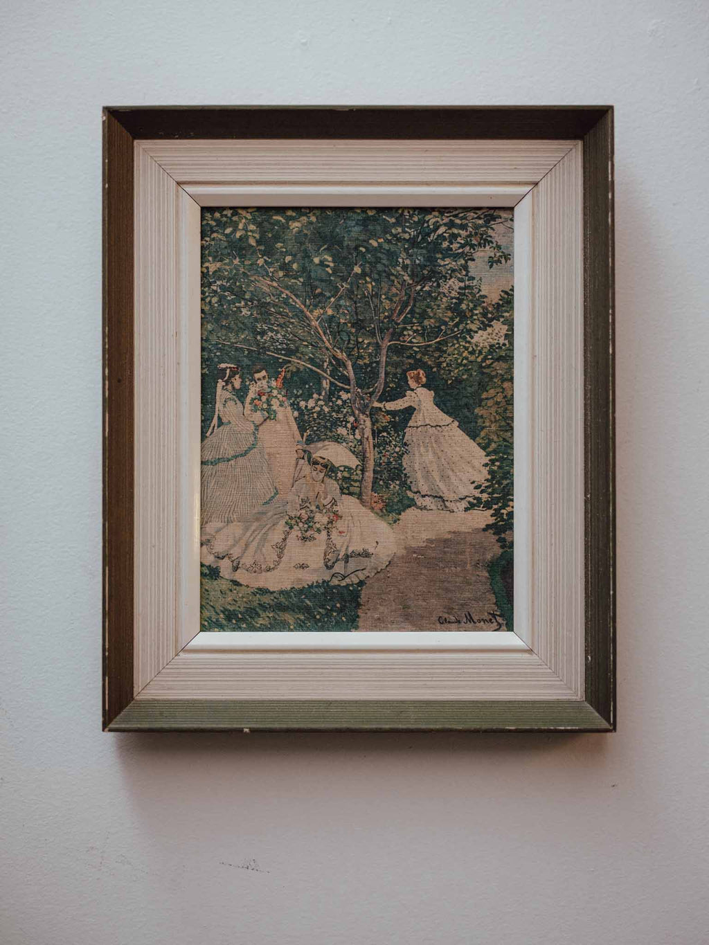 Framed Monet Silk Print - Women in the Garden