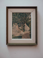 Framed Monet Silk Print - Women in the Garden