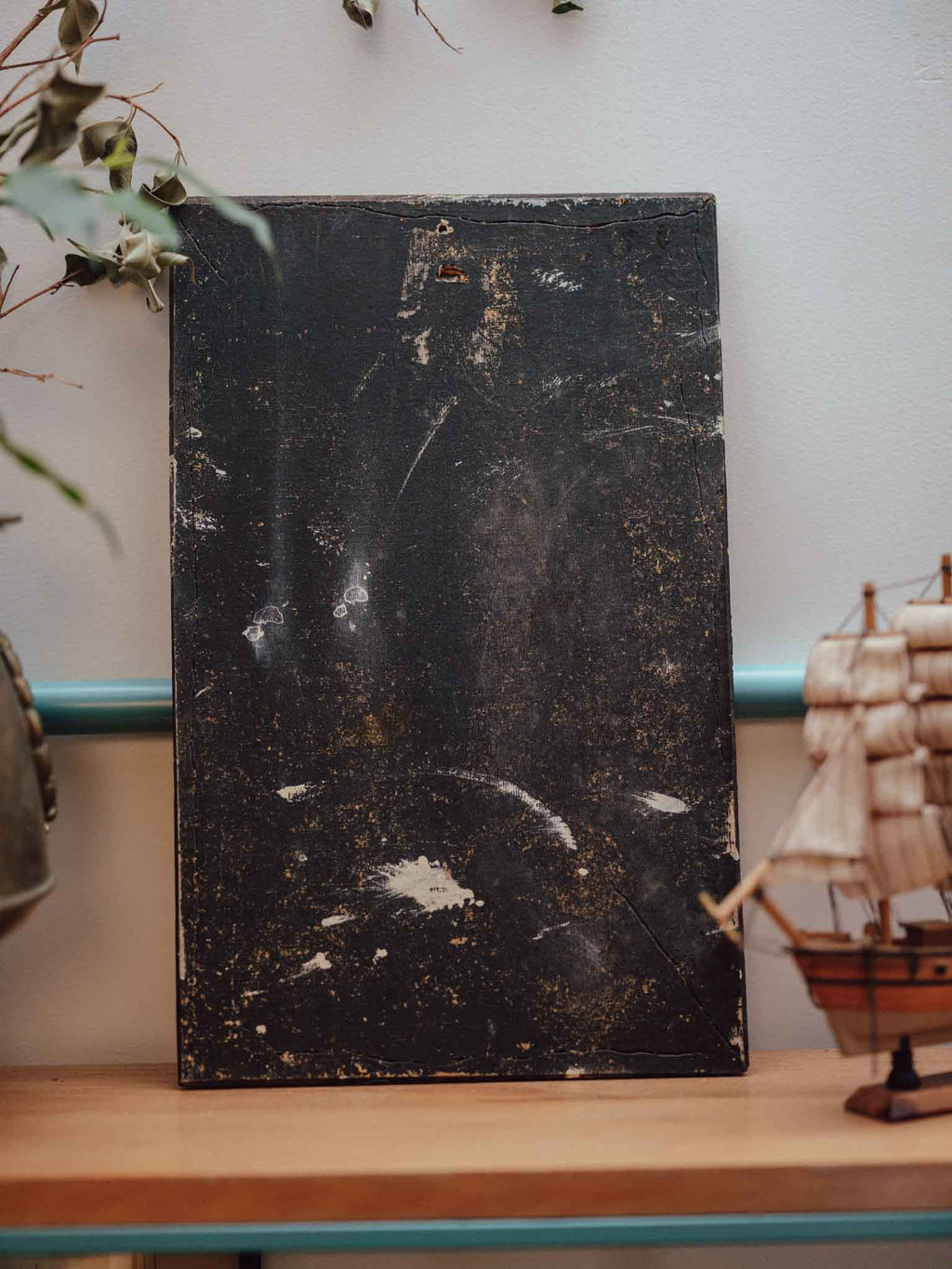 Antique Carved Wood Renaissance Portrait Relief Panel