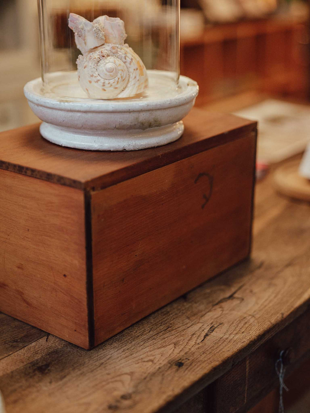 Vintage Wooden Roll-Top Tambour Bread Bin