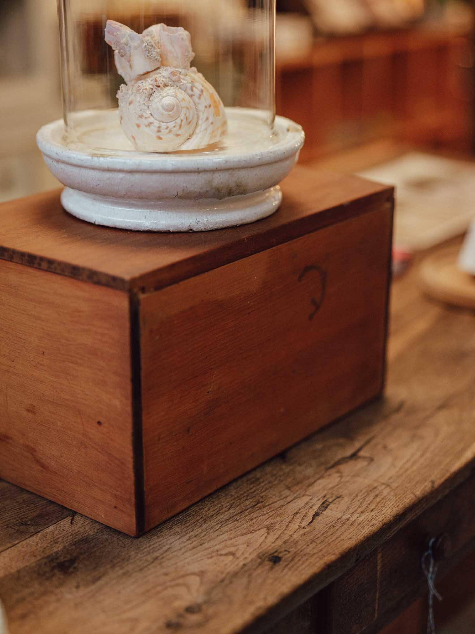 Vintage Wooden Roll-Top Tambour Bread Bin