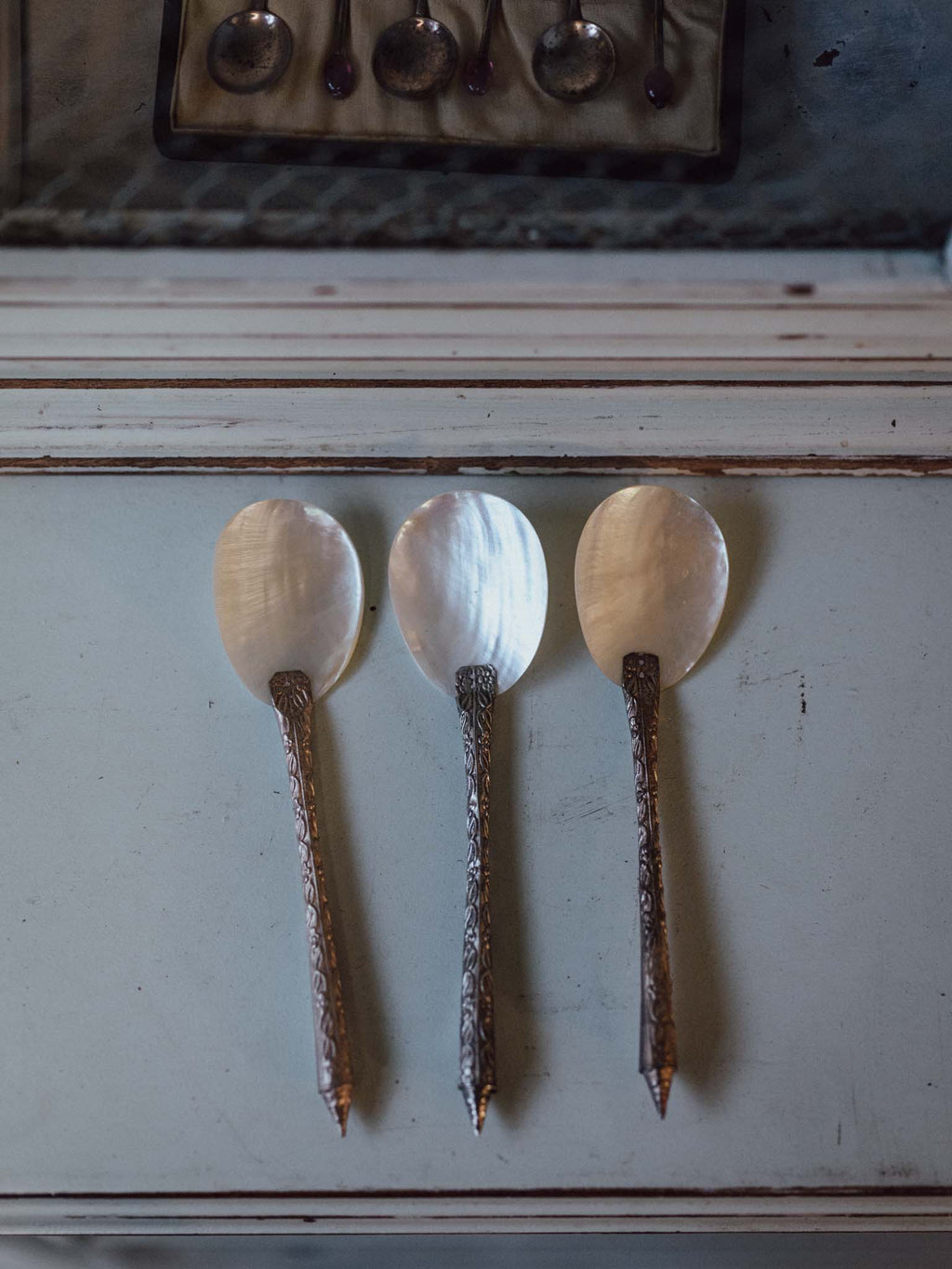 Mother of Pearl Spoons Set of Three