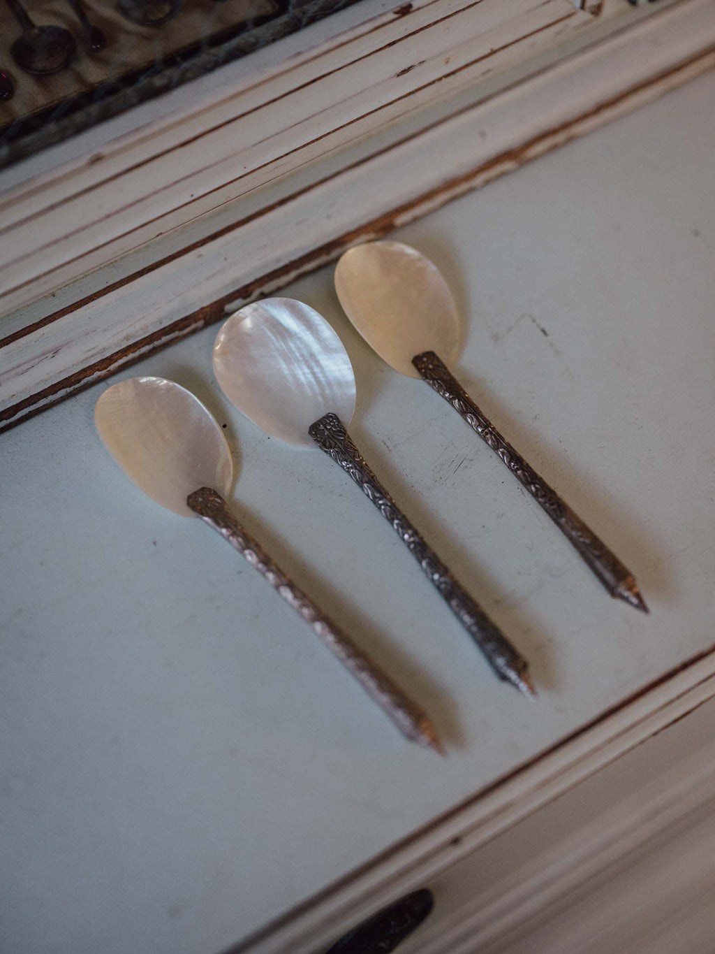 Mother of Pearl Spoons Set of Three