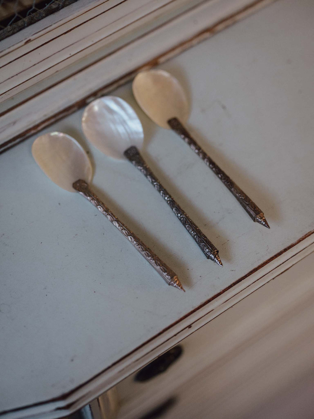 Mother of Pearl Spoons Set of Three