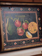 Hand Painted Vintage Fruit Tray with Handles