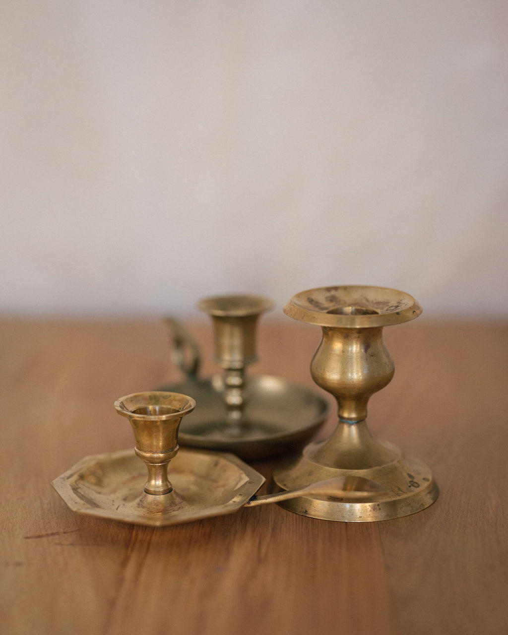 Vintage Solid Brass Candlestick