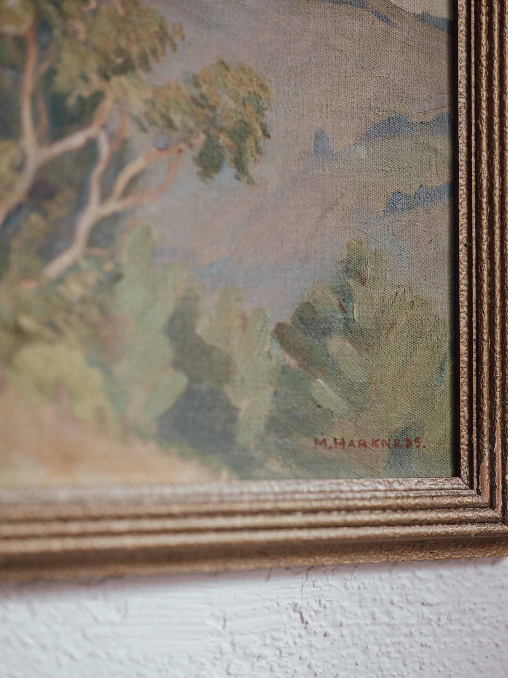 Muriel Harkness Oil Painting "The Blue Gum Tree"