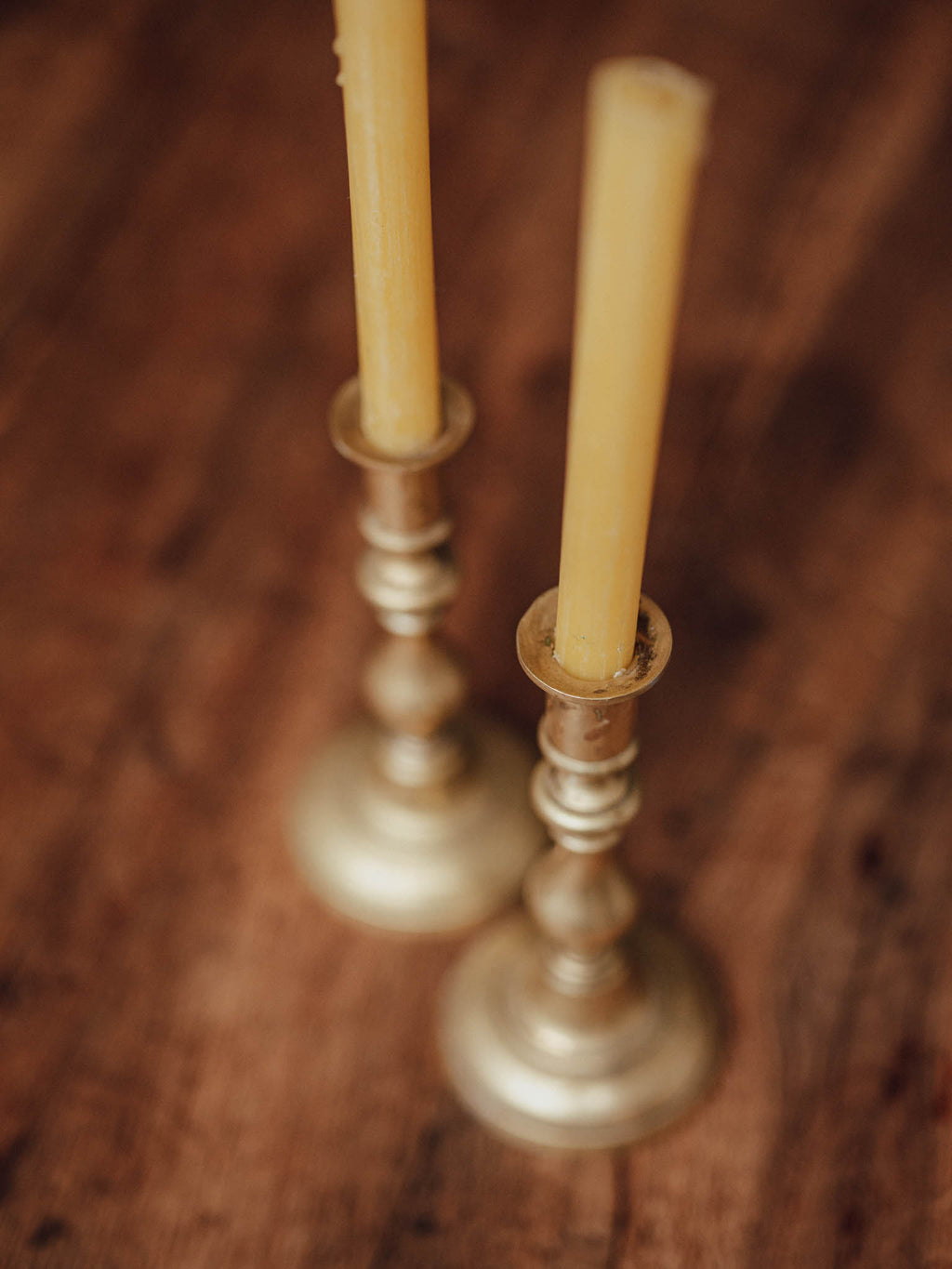 Pair of Vintage Brass Candlesticks