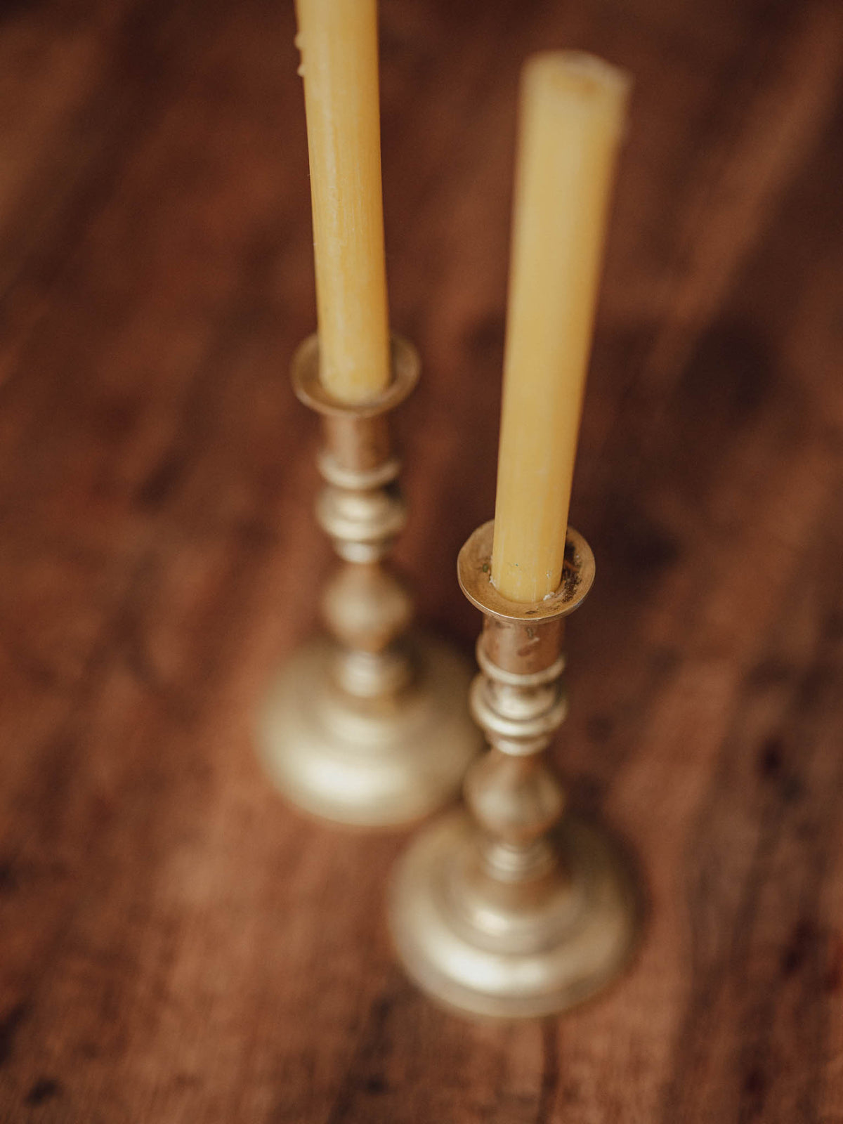 Pair of Vintage Brass Candlesticks