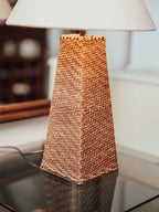 Vintage Woven Cane Table Lamp