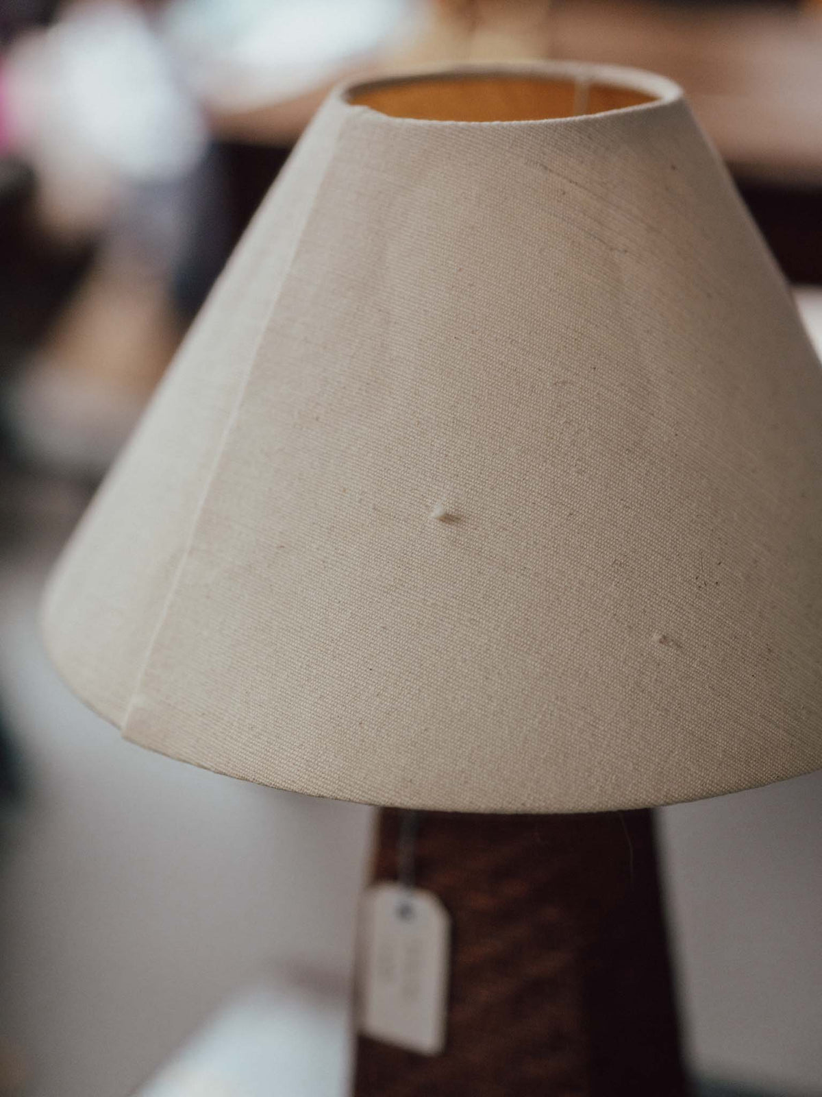 Vintage Woven Cane Table Lamp