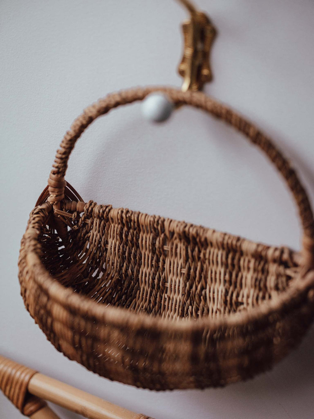 Pair of Vintage Woven Baskets