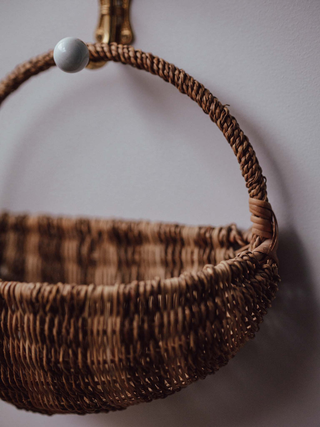 Pair of Vintage Woven Baskets