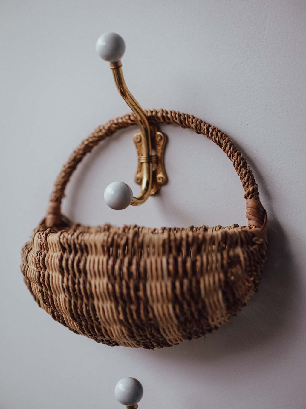 Pair of Vintage Woven Baskets