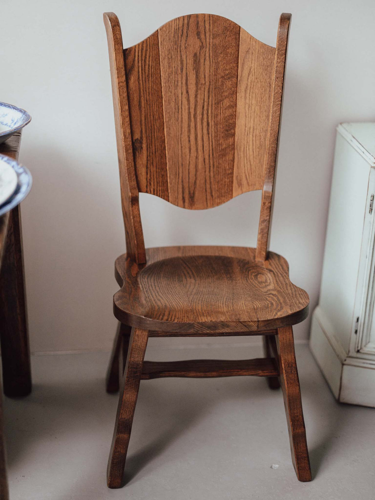 Brutalist Oak Side Chairs