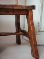 Brutalist Oak Side Chairs