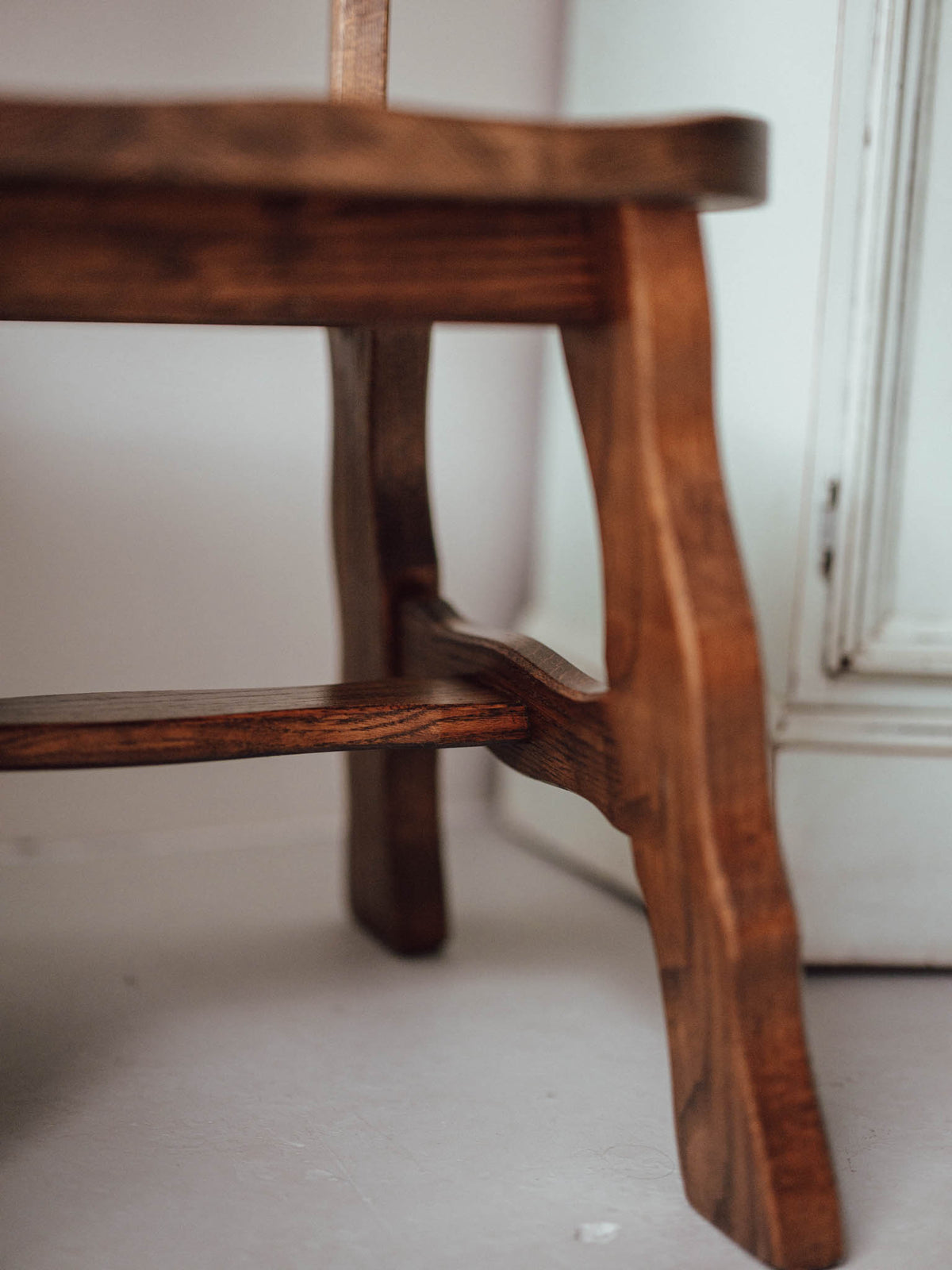 Brutalist Oak Side Chairs
