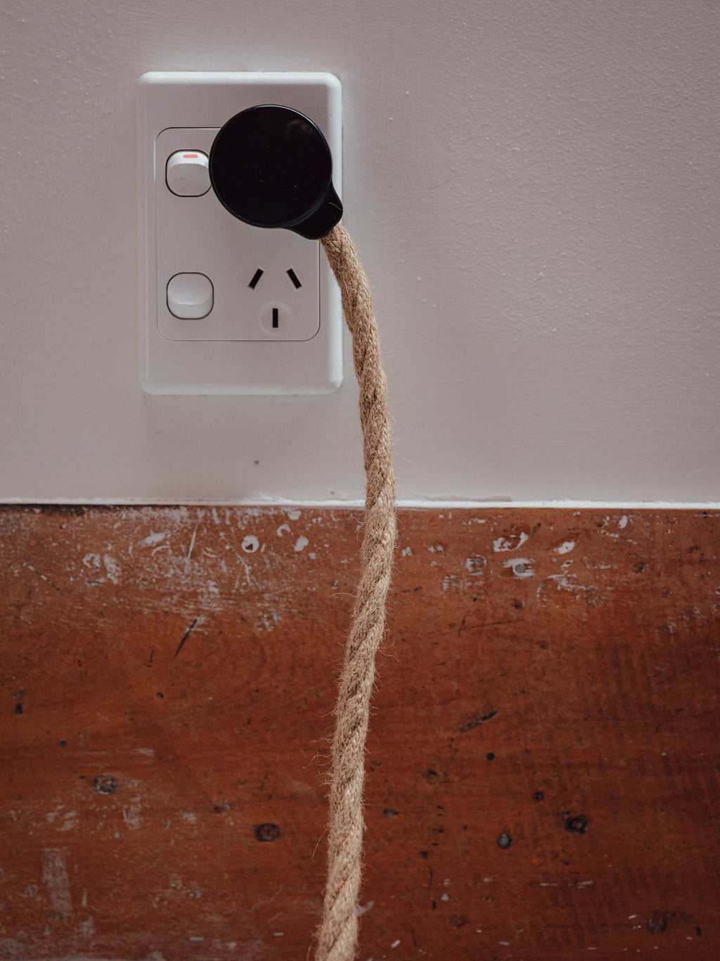 Handmade Standard Lamp with Copper Wire Shade