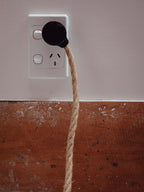 Handmade Standard Lamp with Copper Wire Shade