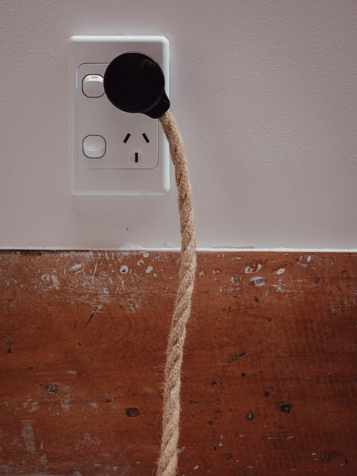 Handmade Standard Lamp with Copper Wire Shade