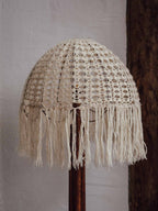 Handmade Standard Lamp with Copper Wire Shade