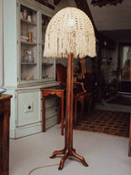 Handmade Standard Lamp with Copper Wire Shade